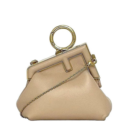 Fendi Charm First Nano Shoulder Beige