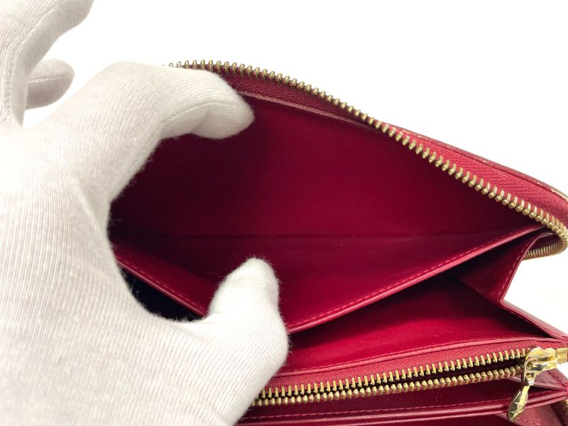 Louis Vuitton Monogram Vernis Zippy Wallet Round Zip Wallet Long Wallet M90200