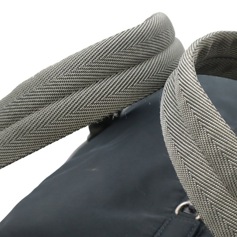 Prada Plat Dasport Boston Bag Travel Bag Travel Cabasn 2WAY Shoulder Bag Nylon