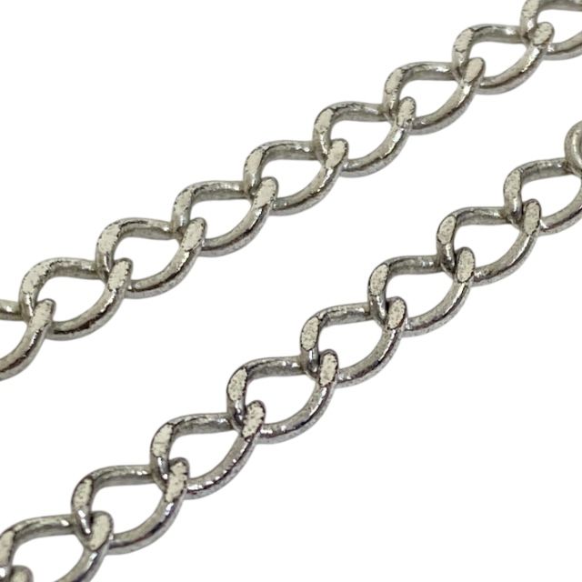 Christian Dior Chain Bracelet Bangle Accessories Jewelry CD Logo Metal Silver