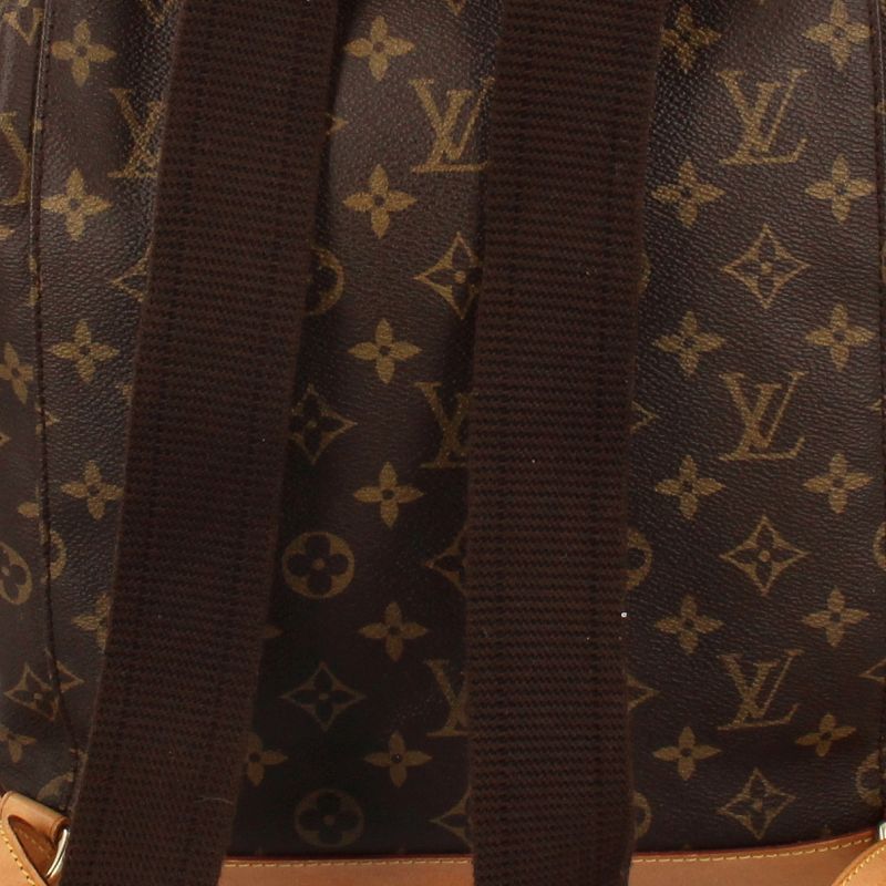Louis Vuitton Montsouris GM M51135 Monogram Women's Backpack Daypack Brown