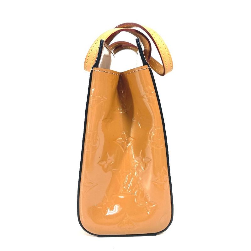 Louis Vuitton Tote Bag Katharina BB M90015 Monogram Vernis Rose Vert Beige