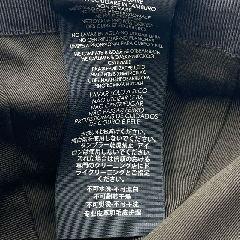 Gucci Hat Baseball Cap Leather GG Logo Blawan Men's Size XL