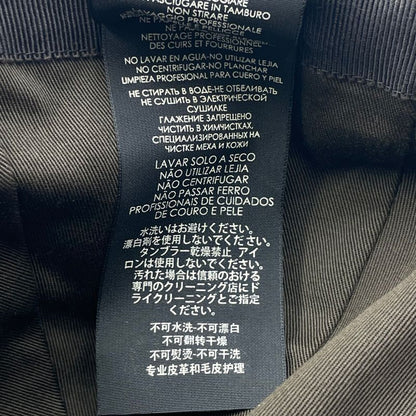 Gucci Hat Baseball Cap Leather GG Logo Blawan Men's Size XL