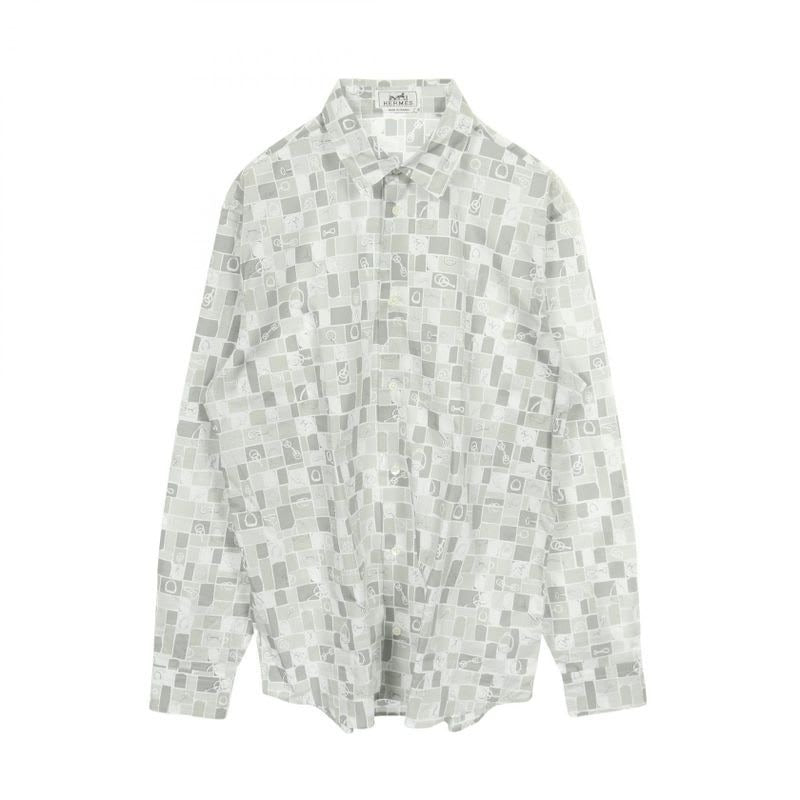 Hermes Mosaic Equestre Cotton Shirt