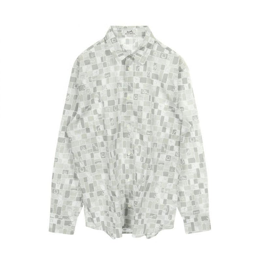 Hermes Mosaic Equestre Cotton Shirt