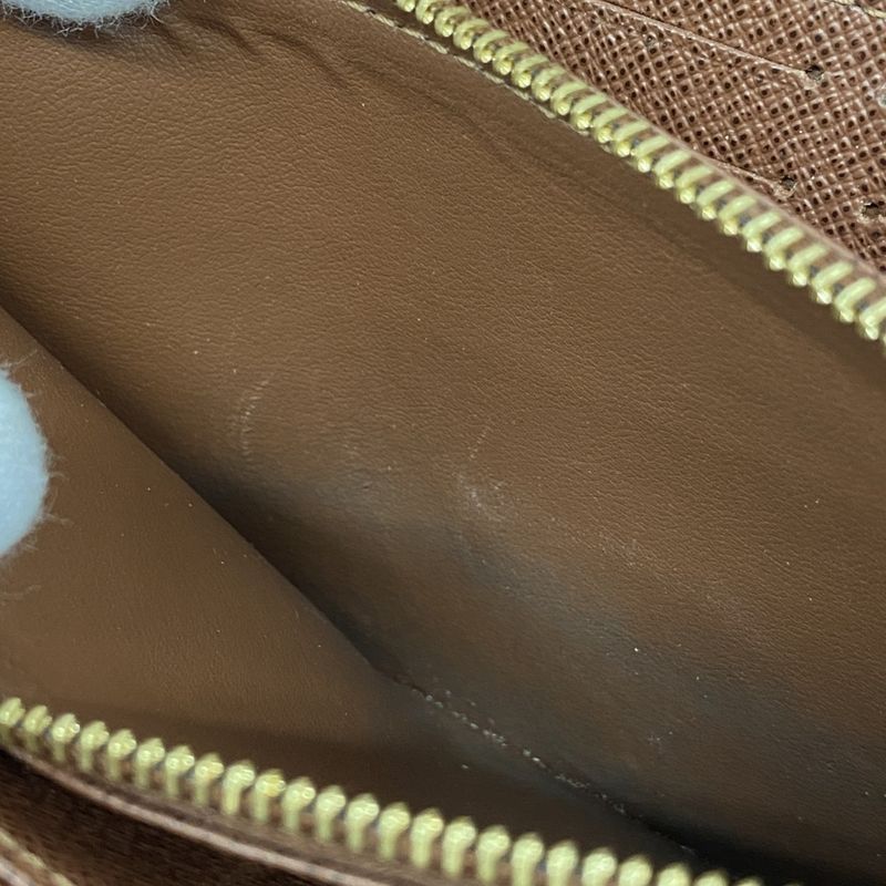 Louis Vuitton Long Wallet Monogram Zippy Wallet M42616 Brown Men Women Unisex