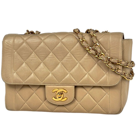 Chanel CC Logo Chain Shoulder Bag Quilted