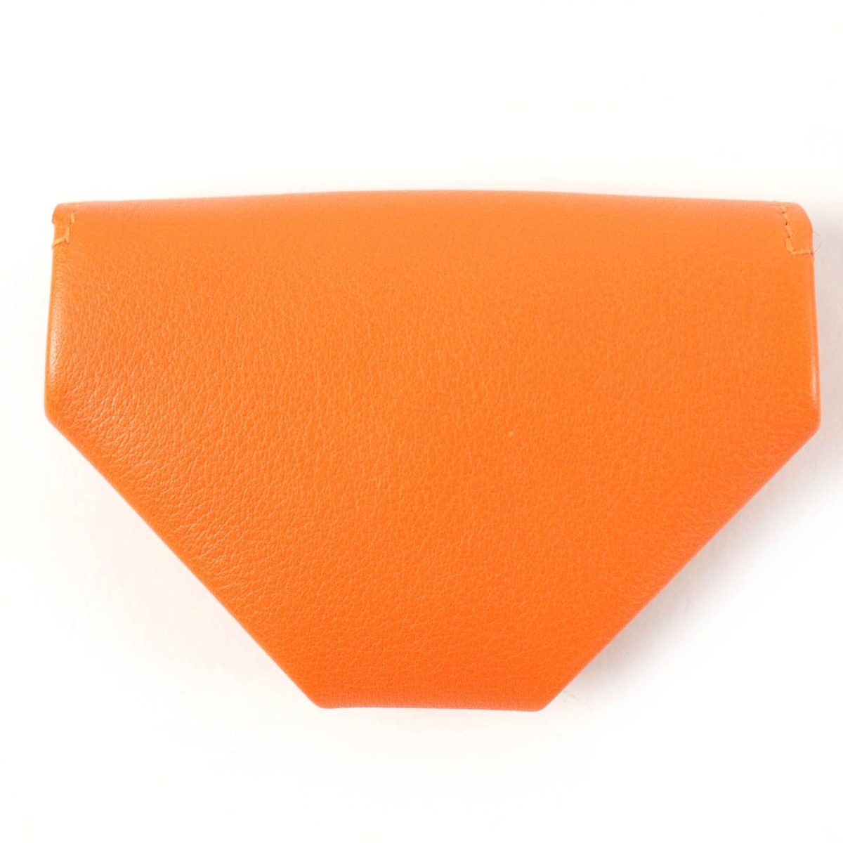 Hermes Levain Quatre Vau Galiva Gold Series Coin Case Orange — view 3
