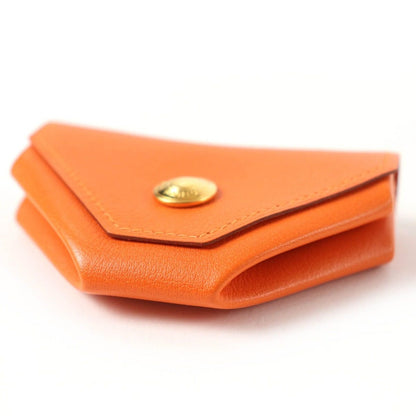 Hermes Levain Quatre Vau Galiva Gold Series Coin Case Orange — view 4