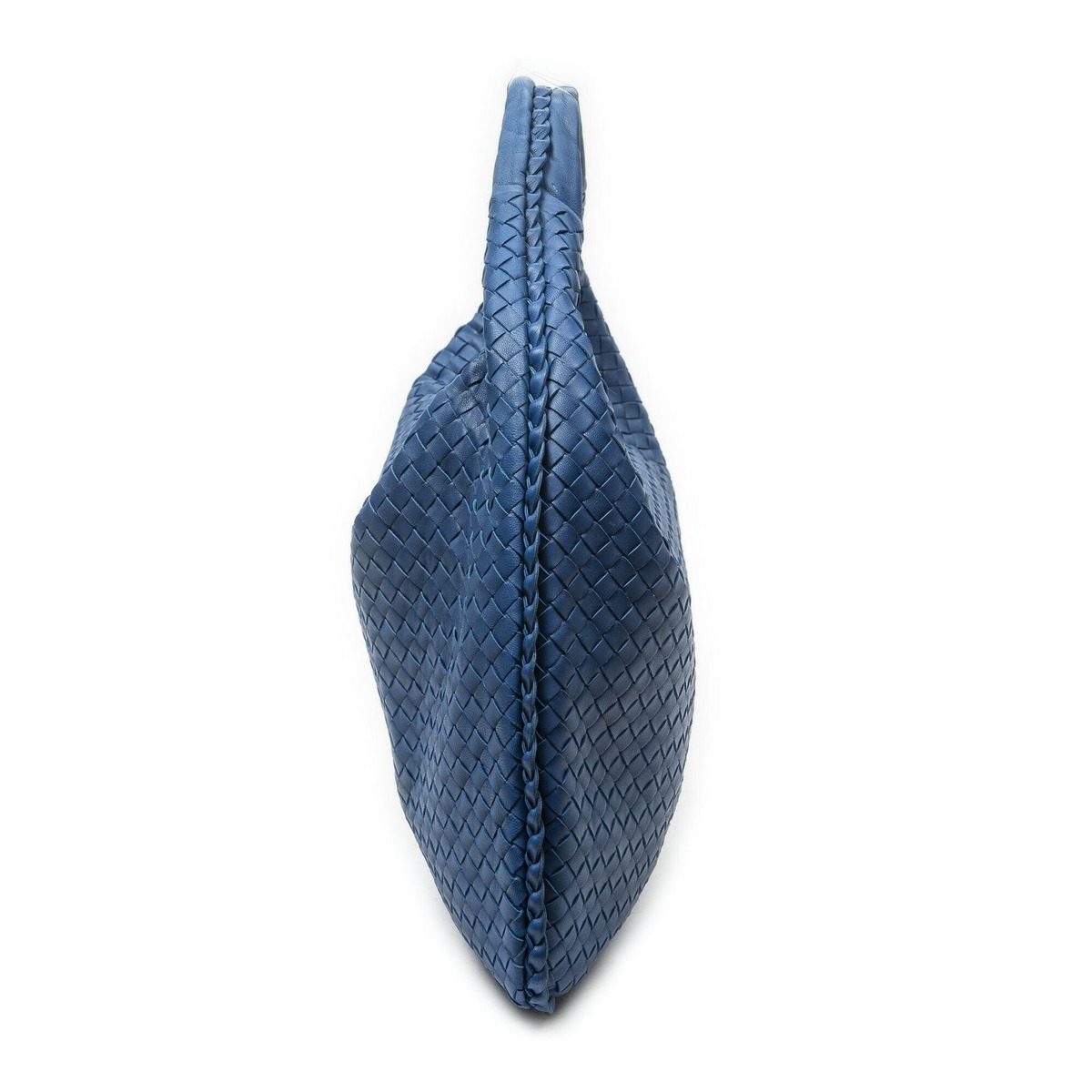 Bottega Veneta Large Hobo Blue Intrecciato Leather — view 4
