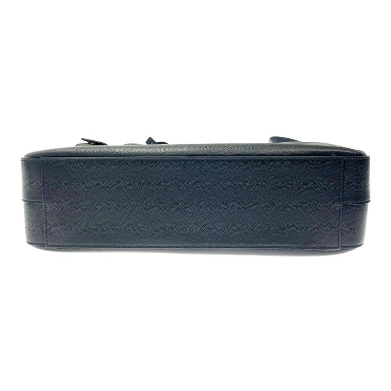 Saint Laurent Paris 342605 Leather Classic Museum 2-Way Business Bag Black