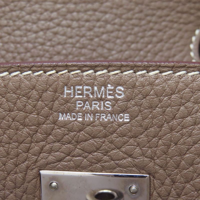 Hermes Birkin 30 Etape Silver Hardware Handbag Taurillon Women