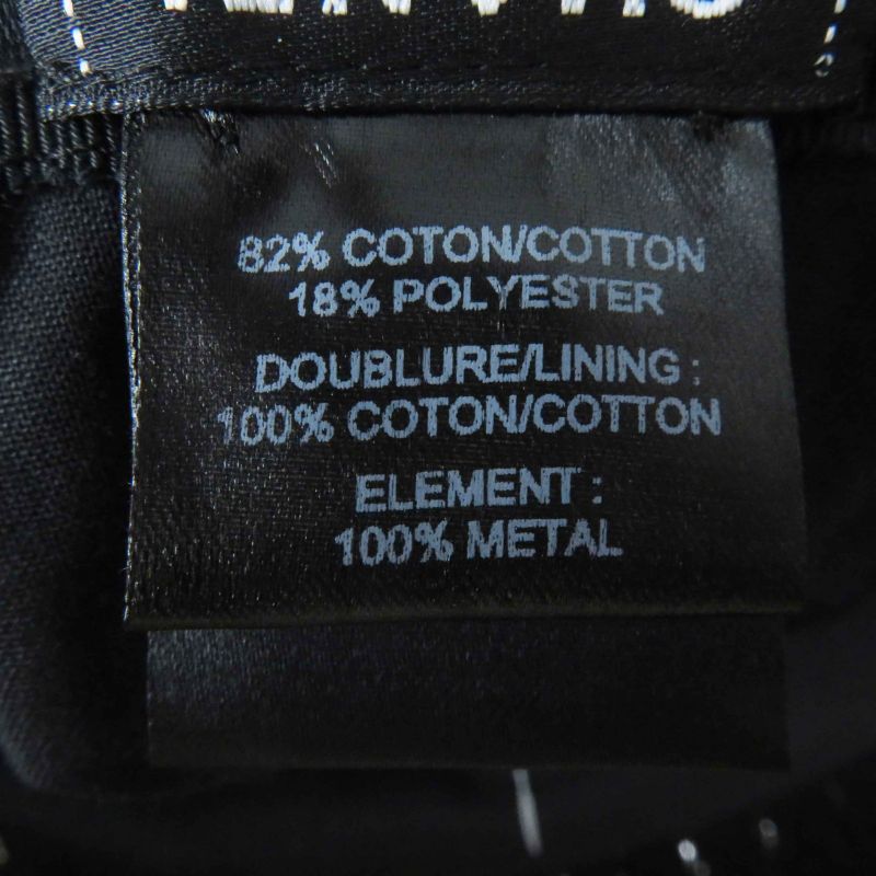 CHANEL 2023 23P Tweed Casket With Coco Mark Hat Black Silver M Made In Italy