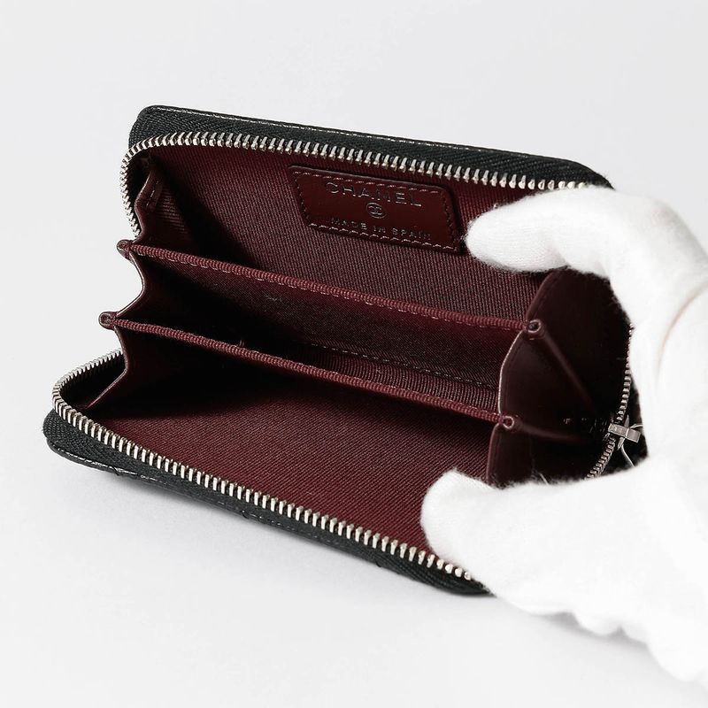 Chanel Coin Case Classic ZIP COIN Purse Black