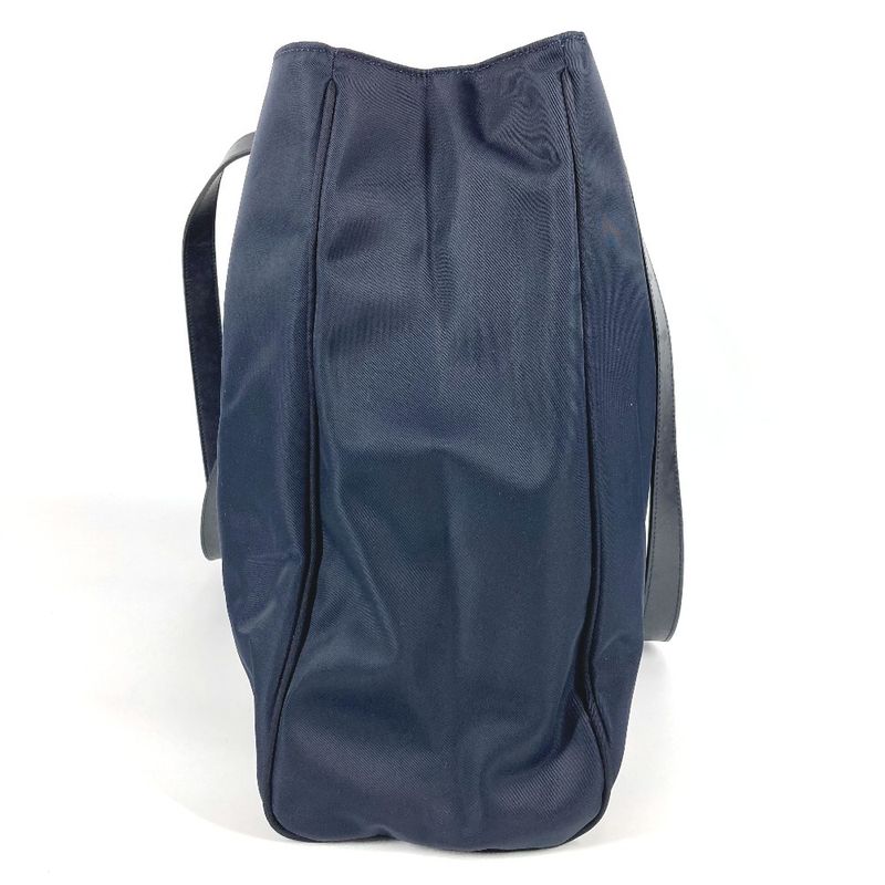 Fendi Shoulder Bag FF Logo Extra Large Nylon Navy