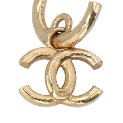 Chanel I24C Coco Mark Hoop Earrings Women's