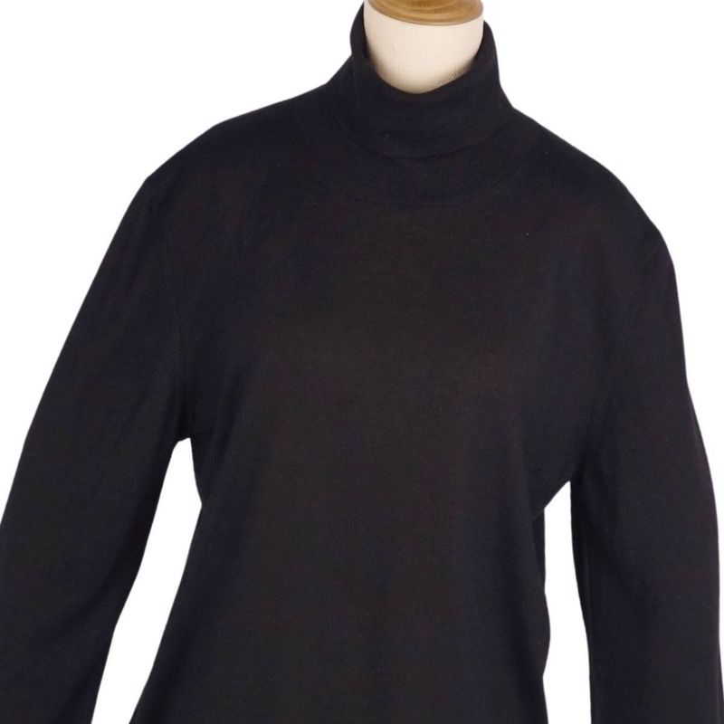 Hermes Knit Sweater High Neck Cashmere Silk Tote