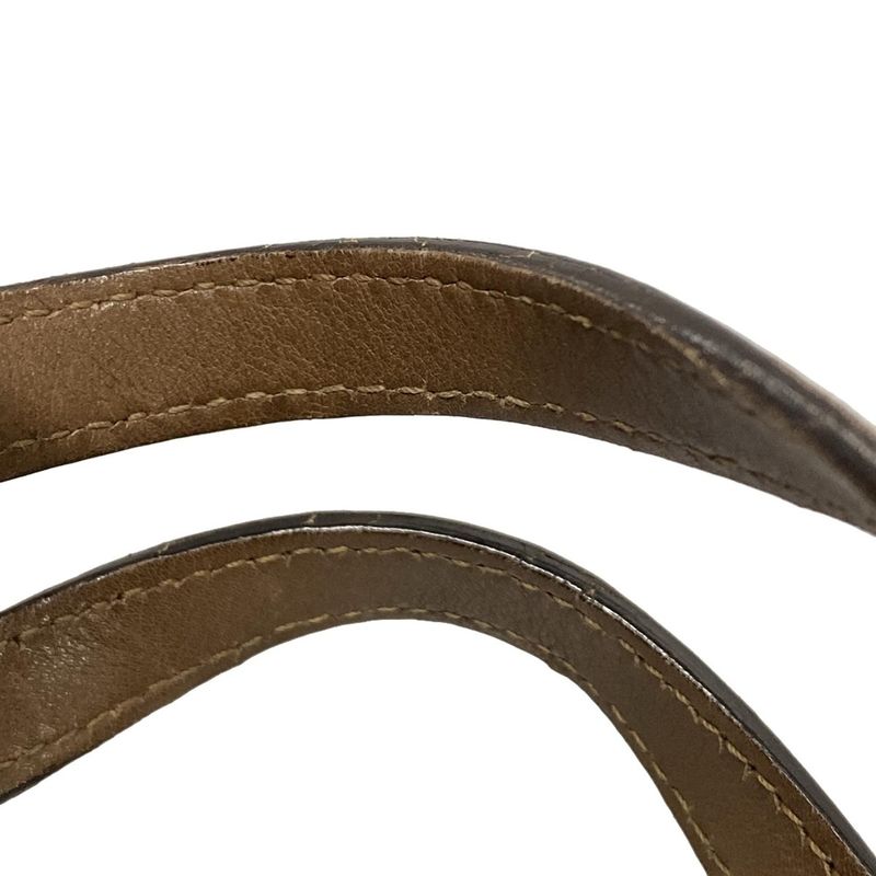 Gucci Handbag Nice/micro Guccissima 322231 Dark Brown Mini Boston Leather