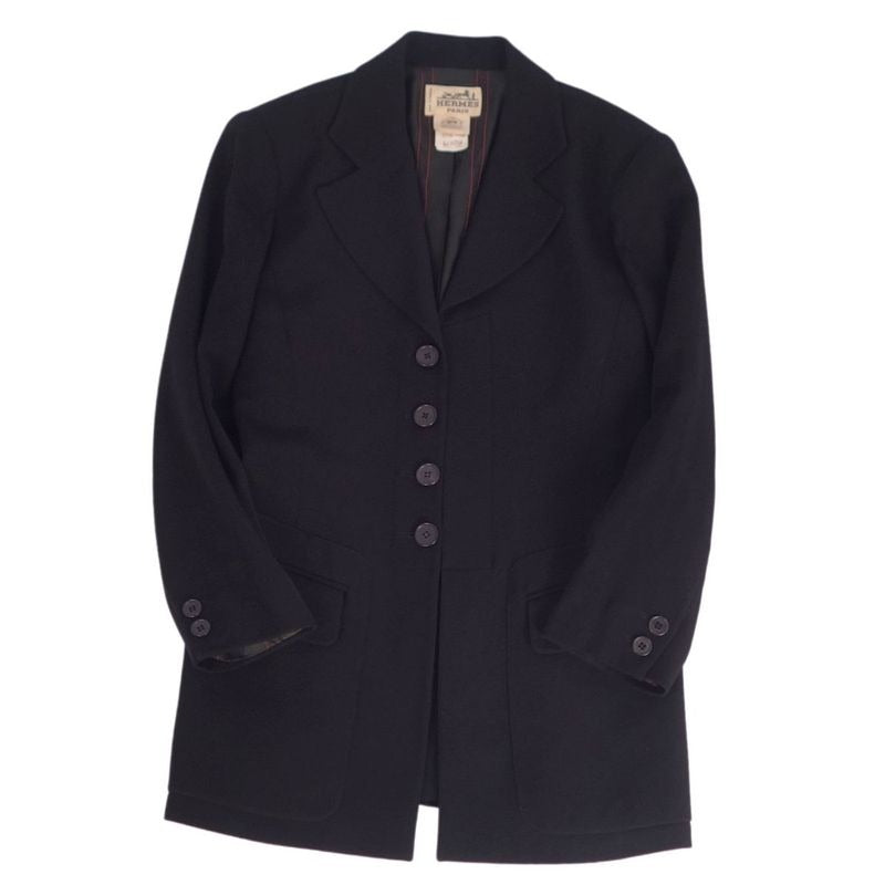 Hermes Jacket Tailored Wool a Vintage