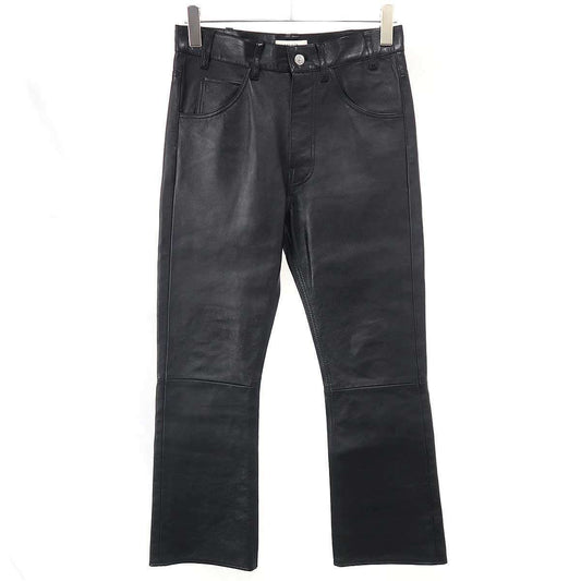 Celine Dylan Leather Pants Black 46