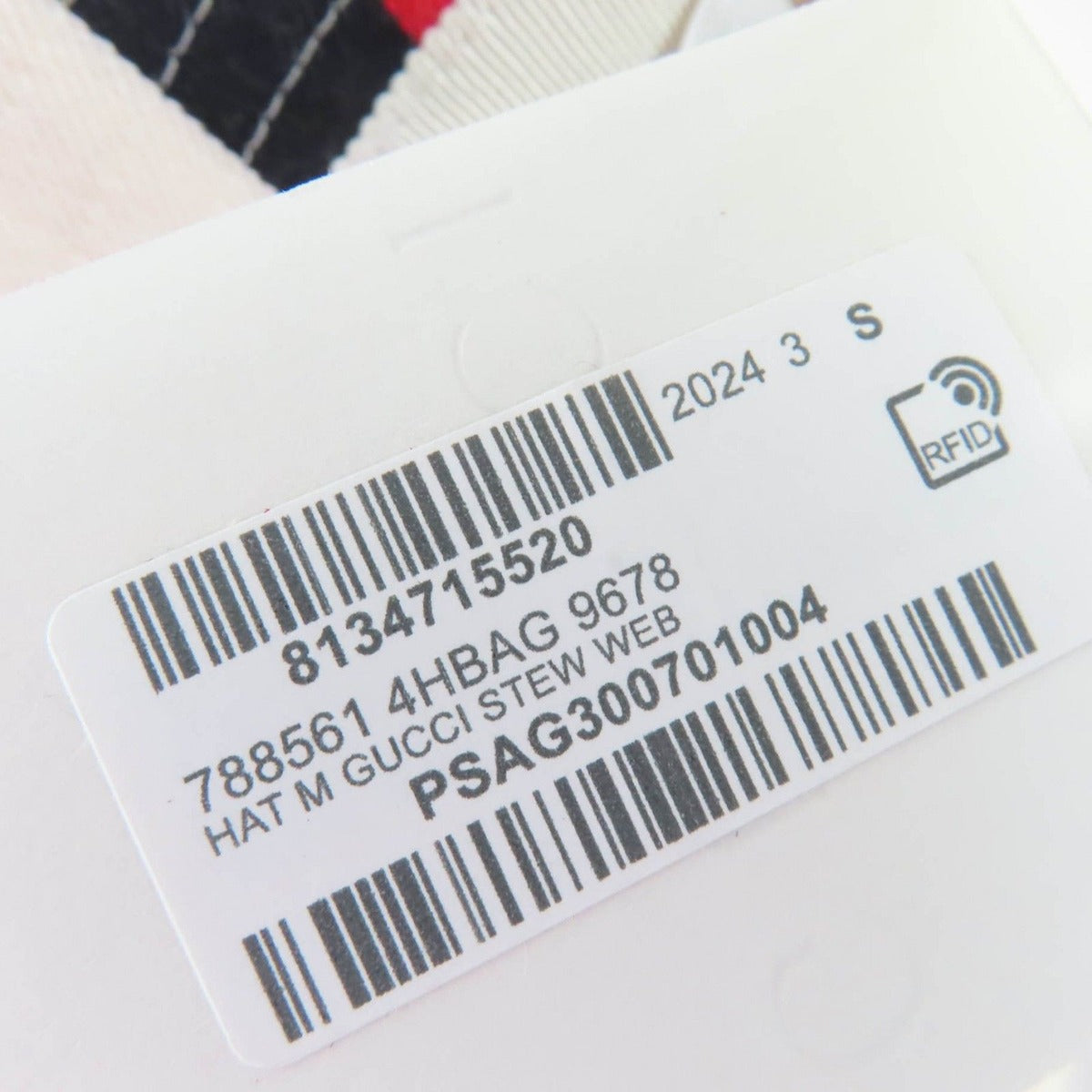 Gucci Cotton Webline Logo Bucket Hat White — view 16