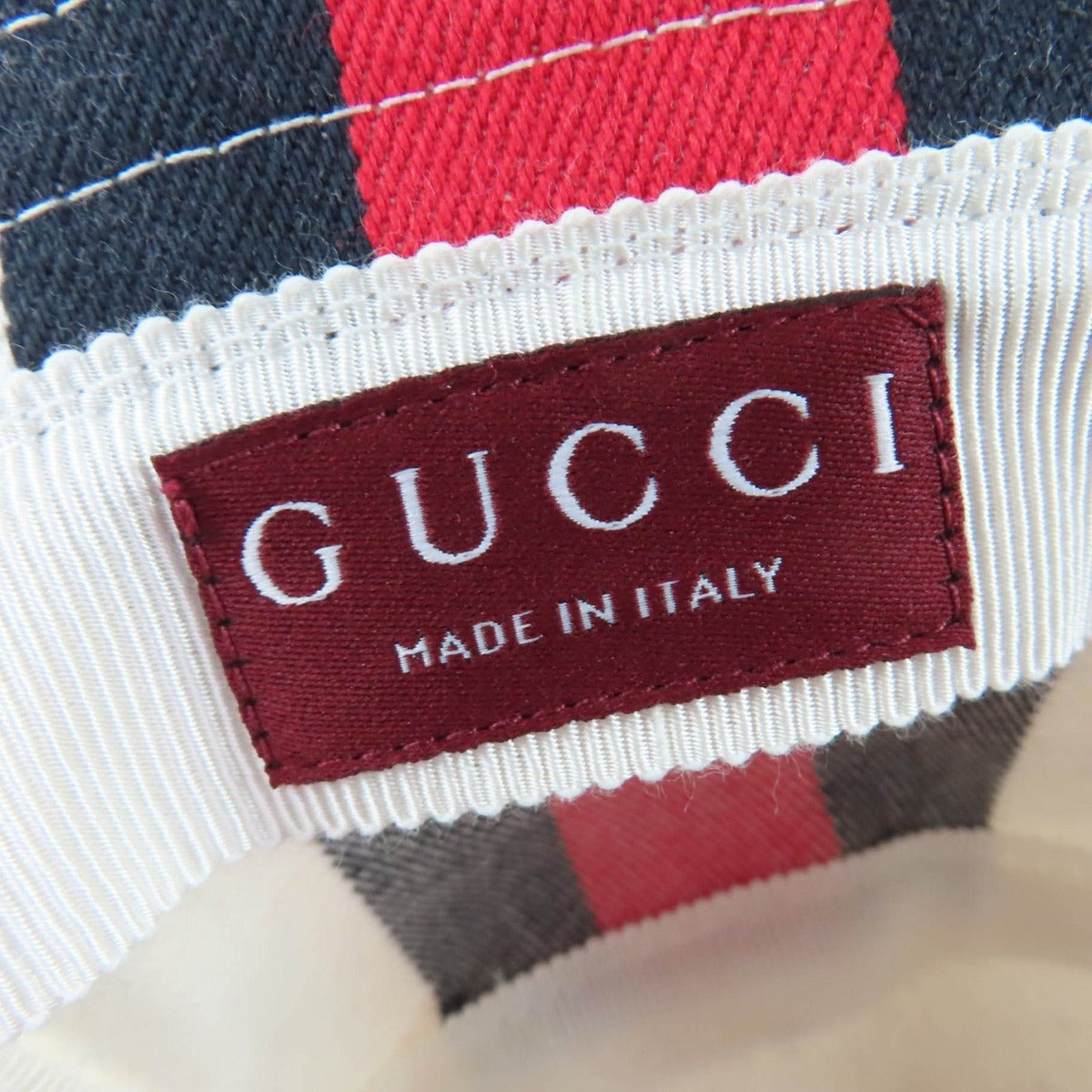 Gucci Cotton Webline Logo Bucket Hat White — view 9