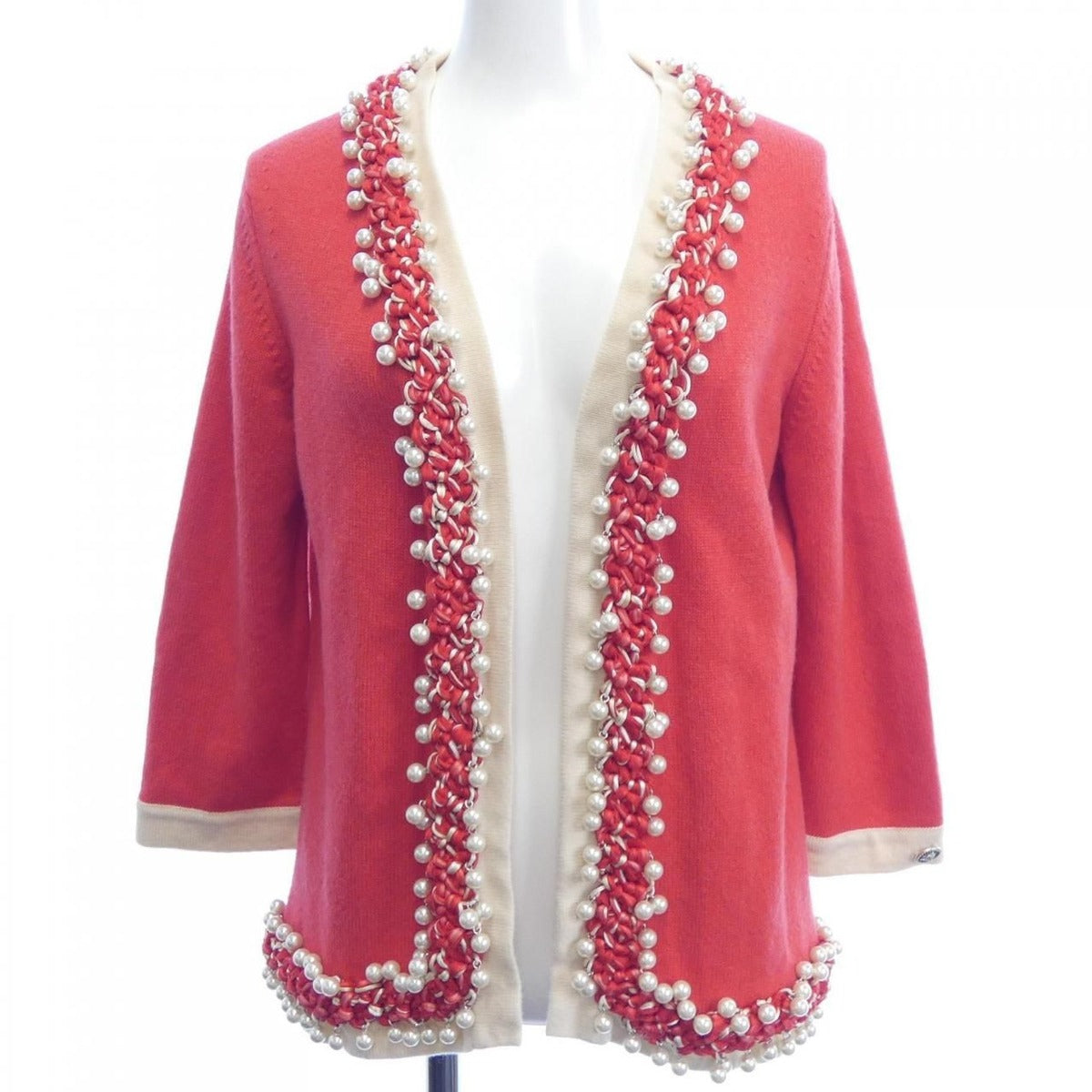 Chanel Cardigan Cashmere Red