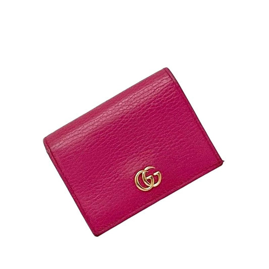 Gucci Bifold Wallet Pink GG Marmont
