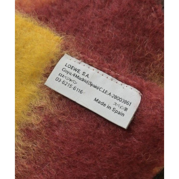 Loewe Scarf Wool Black Yellow Red — view 4
