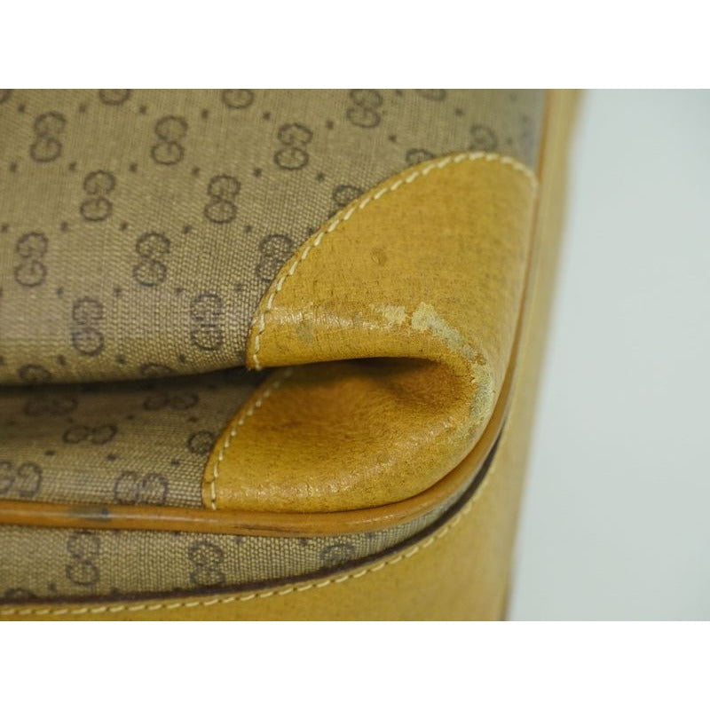 Gucci Vintage Micro GG Shoulder Bag Pochette Beige — view 4