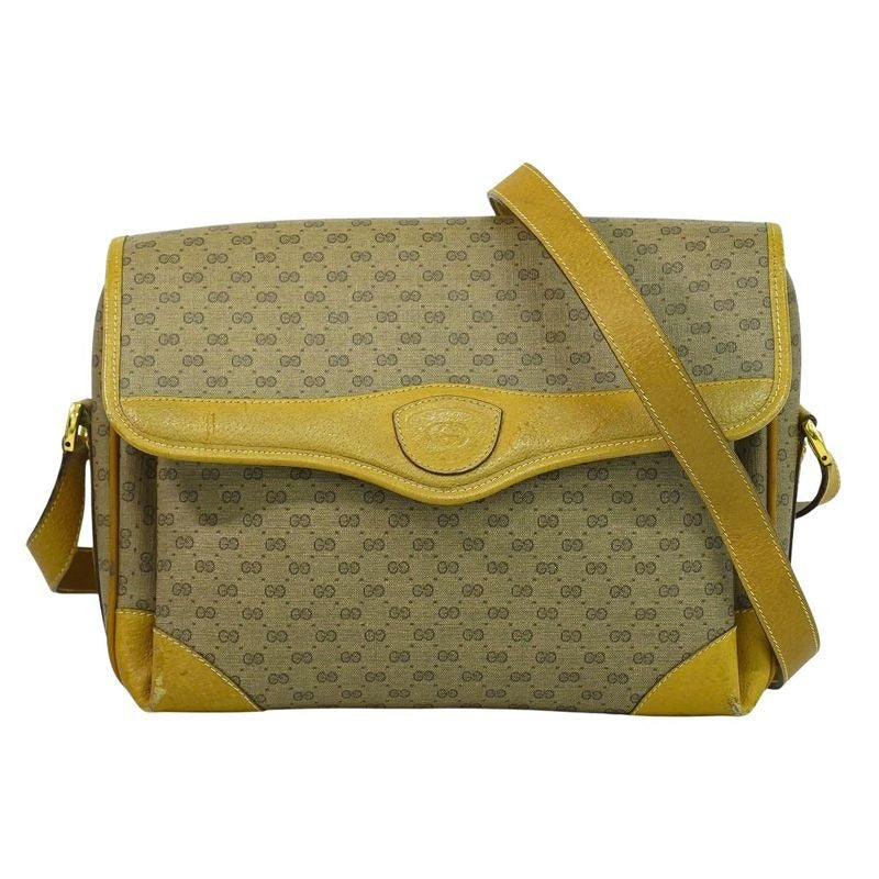 Gucci Vintage Micro GG Shoulder Bag Pochette Beige