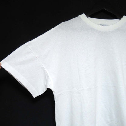 Loewe Anagram Embroidery Short Sleeve Short Sleeve T-Shirt Size L White Ladies