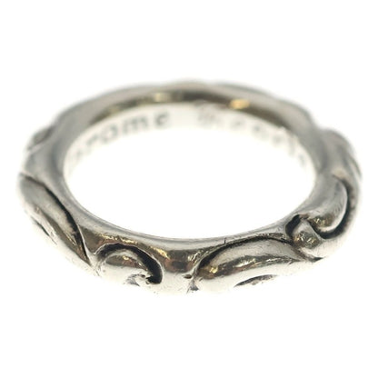 Chrome Hearts Scrl Band Scroll Ring Silver