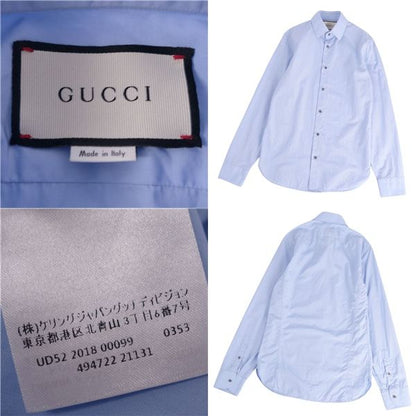 Gucci Shirt Long Sleeve Long Sleeve Cotton Tops Men