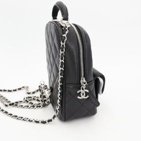 Chanel Chain Mini Backpack Sac Backpack Bag Caviar Skin (grained Calf) Women