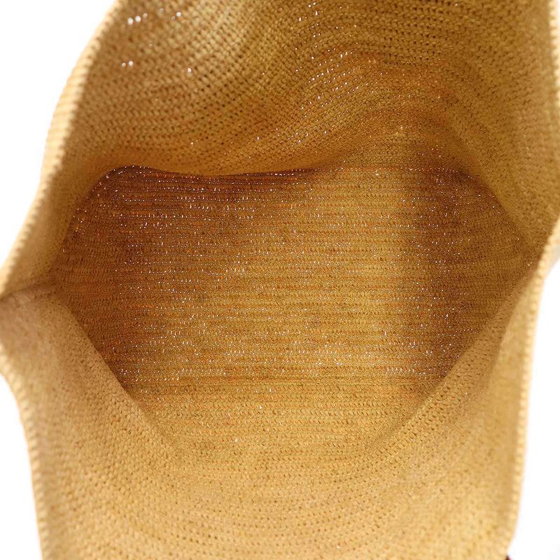 Loewe Fold Shopper Raffia Tote Bag Beige