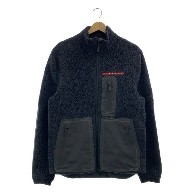 Prada Recycled Fleece Technical Jacket S Black