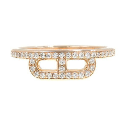 Hermes Link To Due Diamond Ring 52