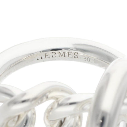 Hermes Croisette Silver Ring Men's 50 10