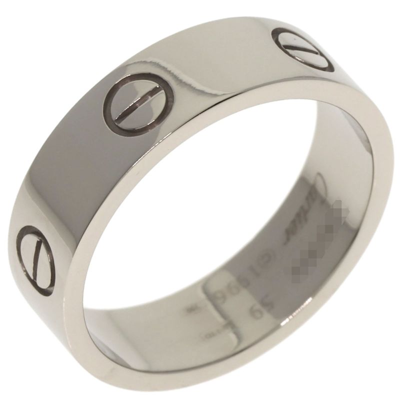 Cartier Love Ring #59 Ring 18K White Gold Unisex