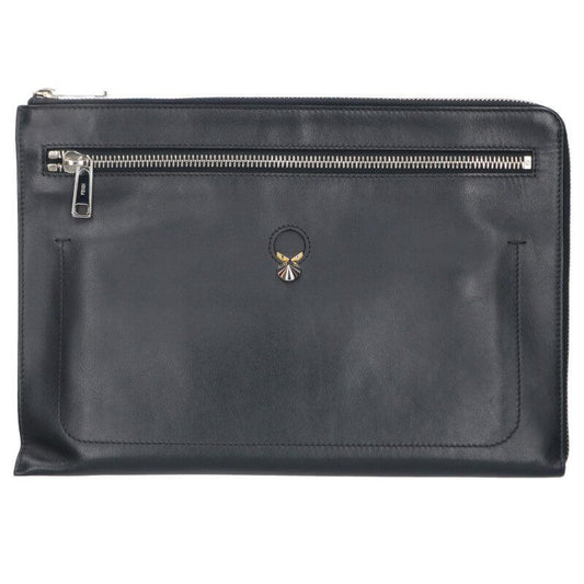 Fendi 7 M0243 Monster Calf Leather Clutch Bag