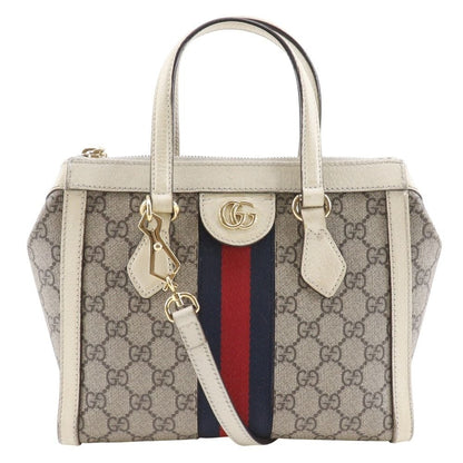 Gucci Off Dias Small 2-Way Shoulder GG Supreme Canvas Beige