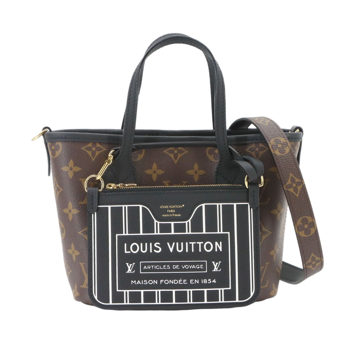 Louis Vuitton Monogram Neverfull Inside Out BB Shoulder Bag