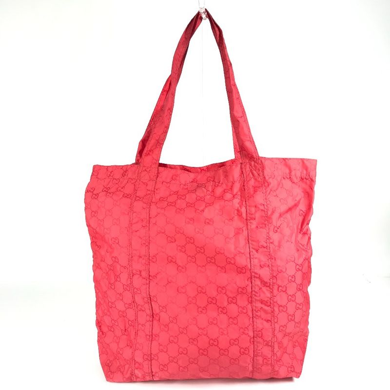 Gucci Shoulder Bag Teddy Bear Eco Bag 223669 Nylon Red