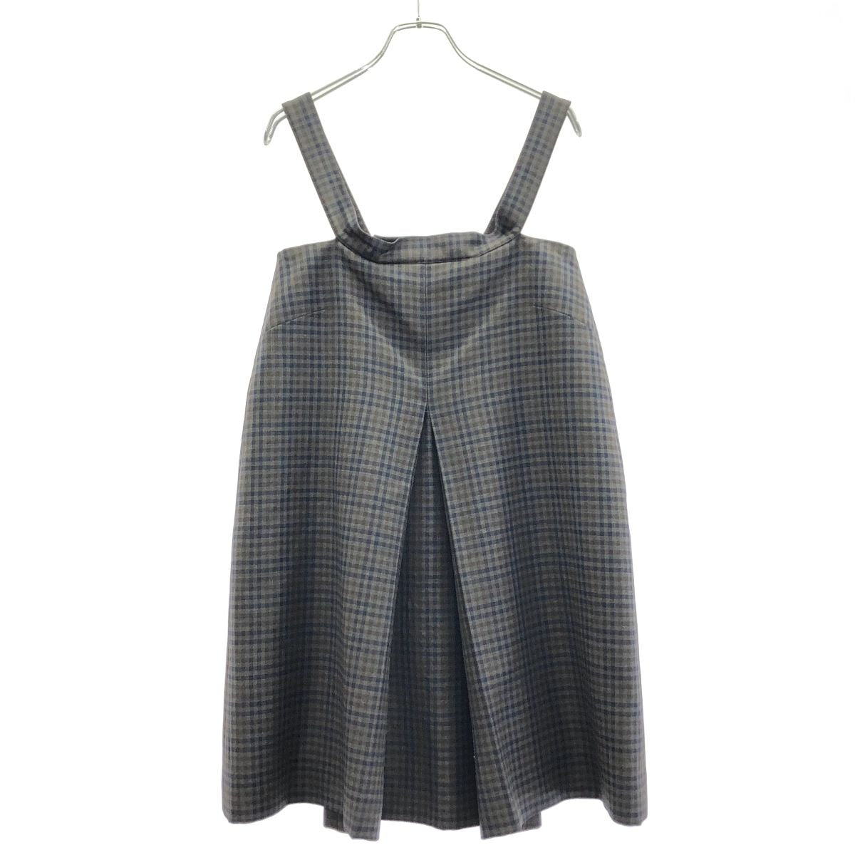 Balenciaga Check Overalls Mixed Color 36 Skirt