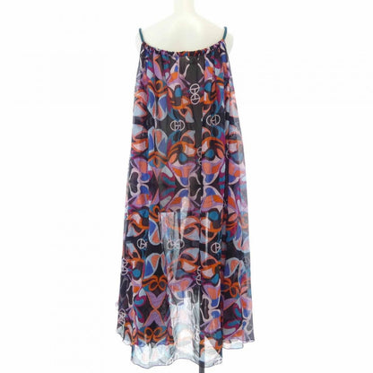 Hermes Fleurs Miroirhrond Dress Black Orange Transparency — view 2