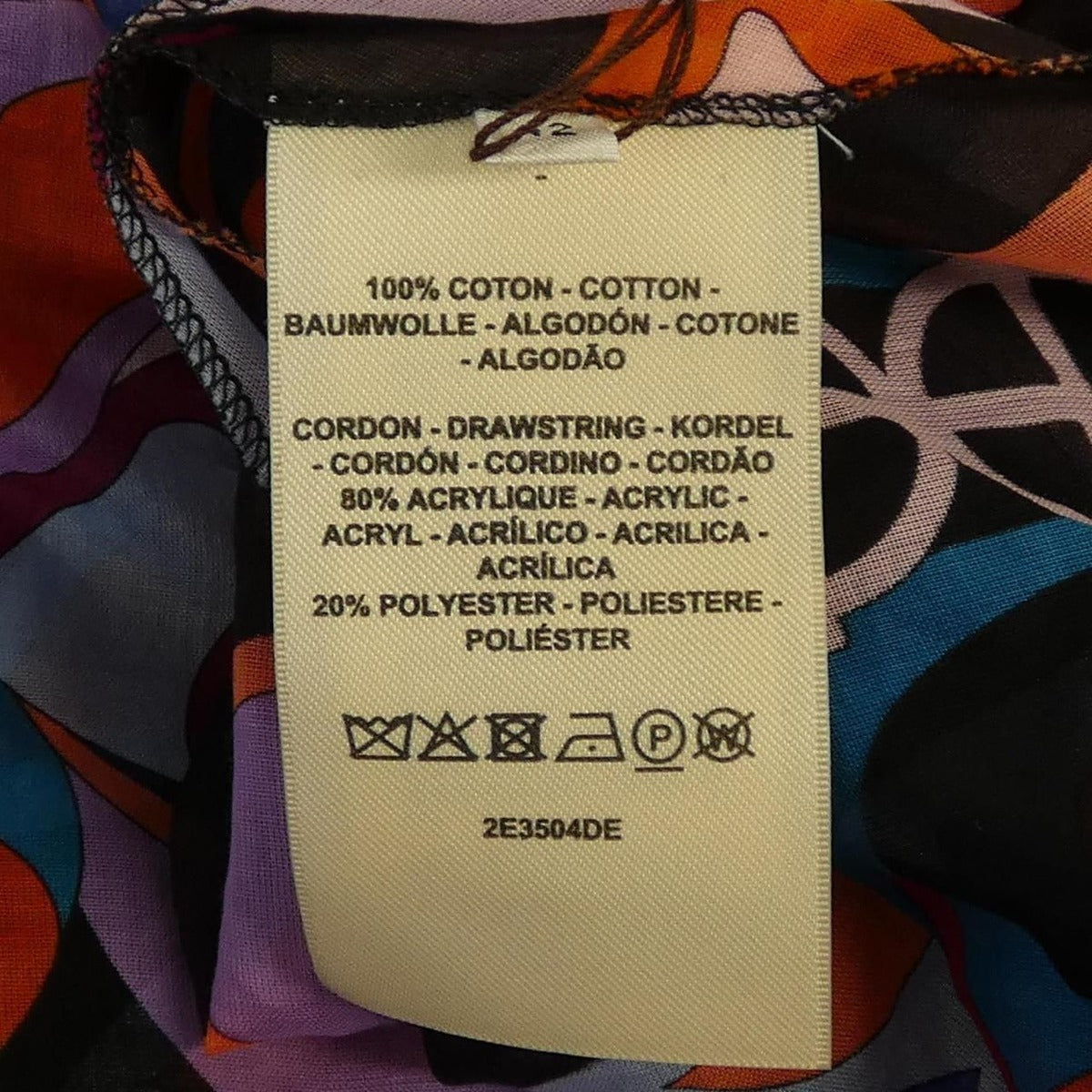 Hermes Fleurs Miroirhrond Dress Black Orange Transparency — view 3