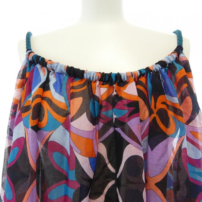 Hermes Fleurs Miroirhrond Dress Black Orange Transparency — view 5