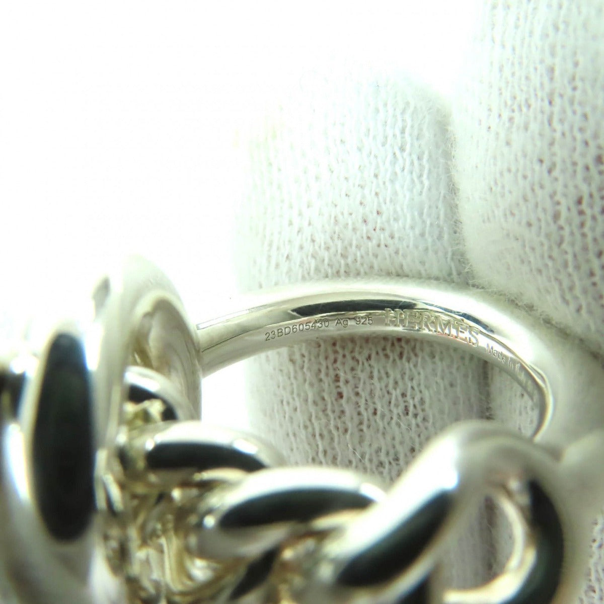 Hermes Croisette Ring Silver 51 — view 8